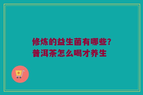 修炼的益生菌有哪些？普洱茶怎么喝才养生