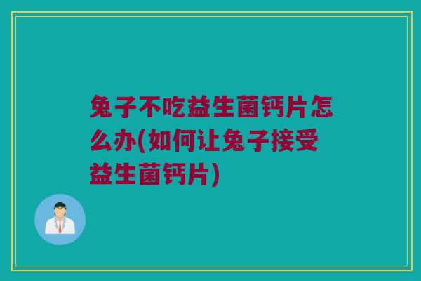 兔子不吃益生菌钙片怎么办(如何让兔子接受益生菌钙片) 兔子不吃益生菌钙片怎么办(如何让兔子接受益生菌钙片)