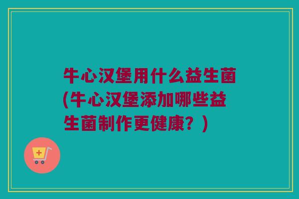 牛心汉堡用什么益生菌(牛心汉堡添加哪些益生菌制作更健康？)