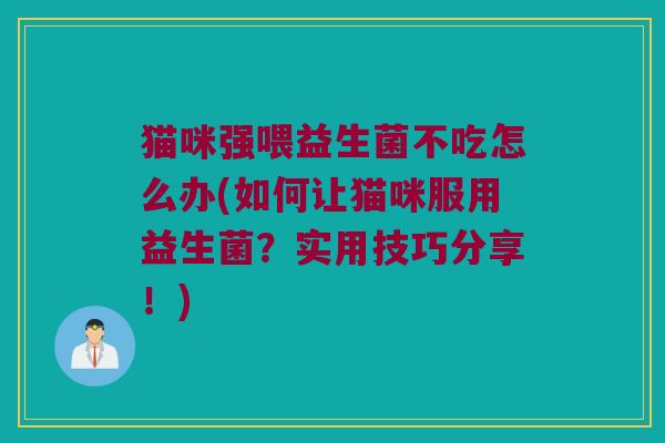 猫咪强喂益生菌不吃怎么办(如何让猫咪服用益生菌？实用技巧分享！)