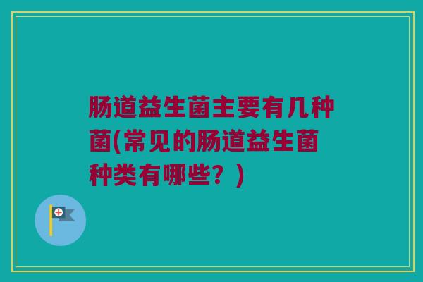 肠道益生菌主要有几种菌(常见的肠道益生菌种类有哪些？)