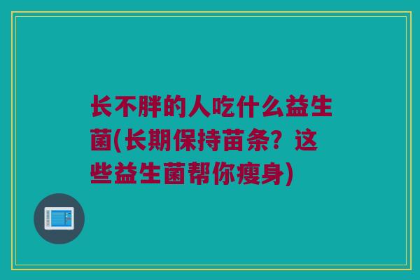 长不胖的人吃什么益生菌(长期保持苗条？这些益生菌帮你瘦身)