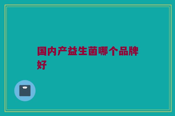 国内产益生菌哪个品牌好