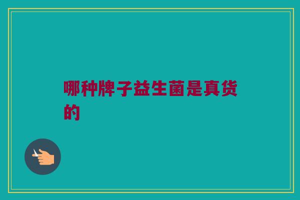 哪种牌子益生菌是真货的