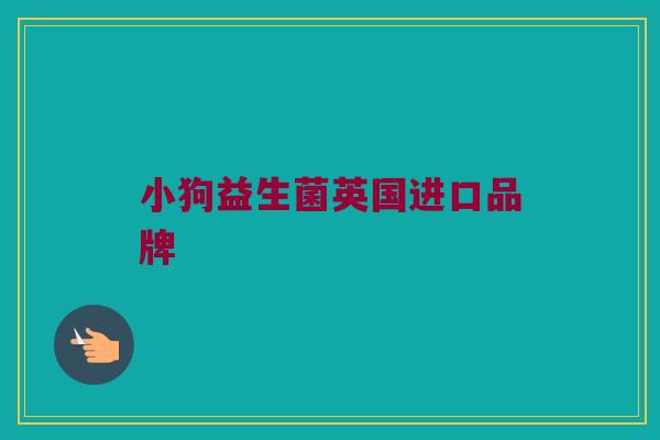 小狗益生菌英国进口品牌