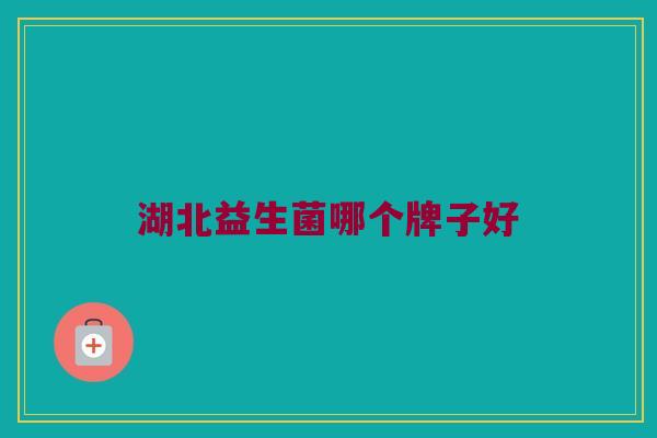 湖北益生菌哪个牌子好