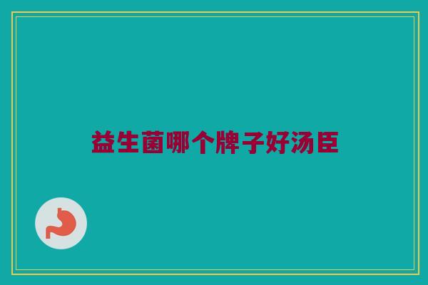 益生菌哪个牌子好汤臣