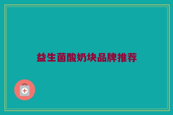 益生菌酸奶块品牌推荐