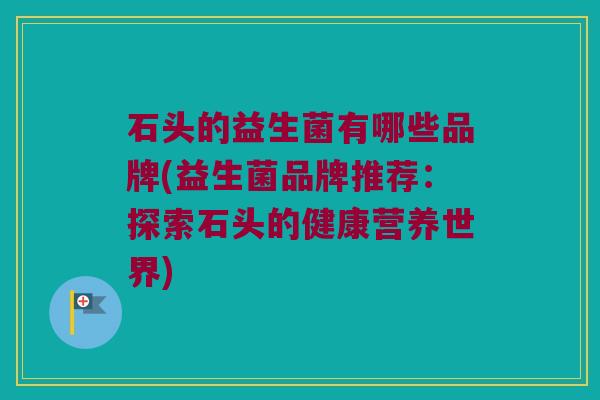 石头的益生菌有哪些品牌(益生菌品牌推荐：探索石头的健康营养世界)
