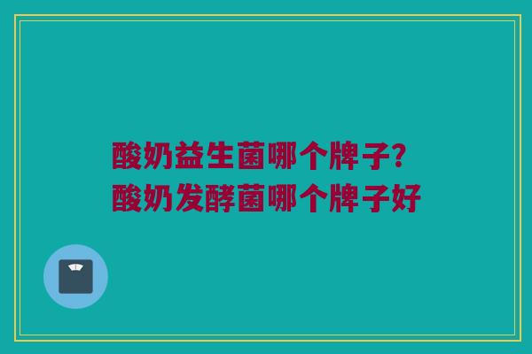 酸奶益生菌哪个牌子？酸奶发酵菌哪个牌子好
