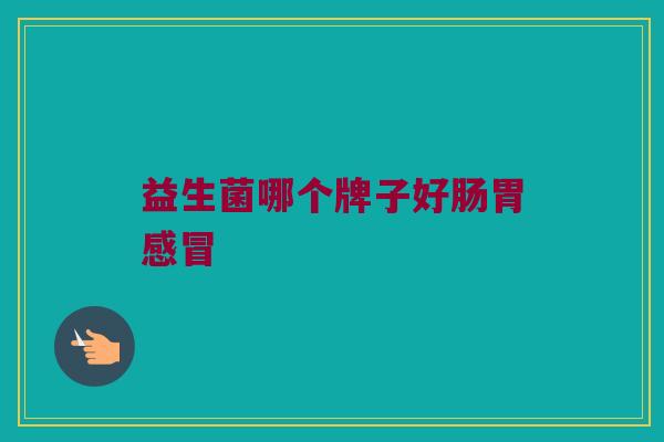 益生菌哪个牌子好肠胃感冒