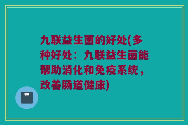 九联益生菌的好处(多种好处：九联益生菌能帮助消化和免疫系统，改善肠道健康)