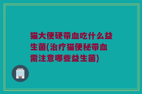 猫大便硬带血吃什么益生菌(治疗猫便秘带血需注意哪些益生菌)