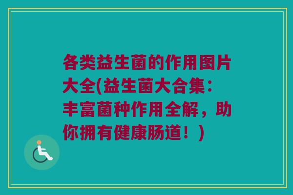 各类益生菌的作用图片大全(益生菌大合集：丰富菌种作用全解，助你拥有健康肠道！)