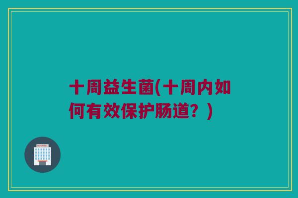 十周益生菌(十周内如何有效保护肠道？)