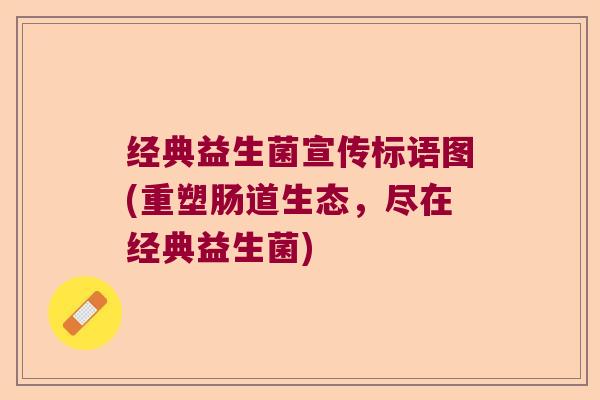 经典益生菌宣传标语图(重塑肠道生态，尽在经典益生菌)