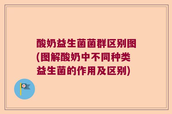 酸奶益生菌菌群区别图(图解酸奶中不同种类益生菌的作用及区别)