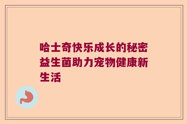 哈士奇快乐成长的秘密益生菌助力宠物健康新生活 哈士奇快乐成长的秘密益生菌助力宠物健康新生活